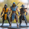 1 (2) Mortal Kombat Figurines