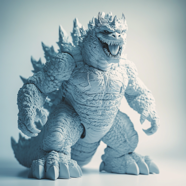 1 (2) Collectible Godzilla Models