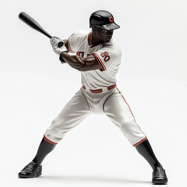 1 (3) Baseball Players Figurines