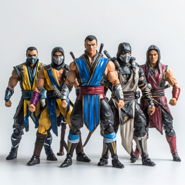 1 (3) Mortal Kombat Figurines