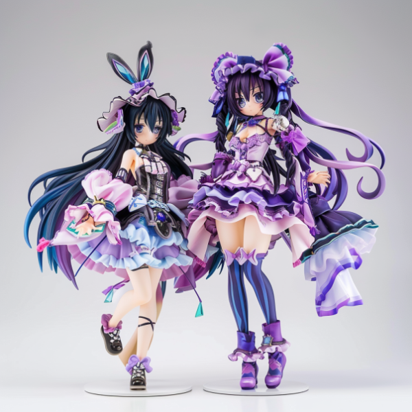 huia0520_PVCABS_plastic_Date_A_Live_figures_displayed_on_a_whit_69894fe4-f201-43d4-b734-63f788d013fc Kaguya & Yuzuru Yamai.