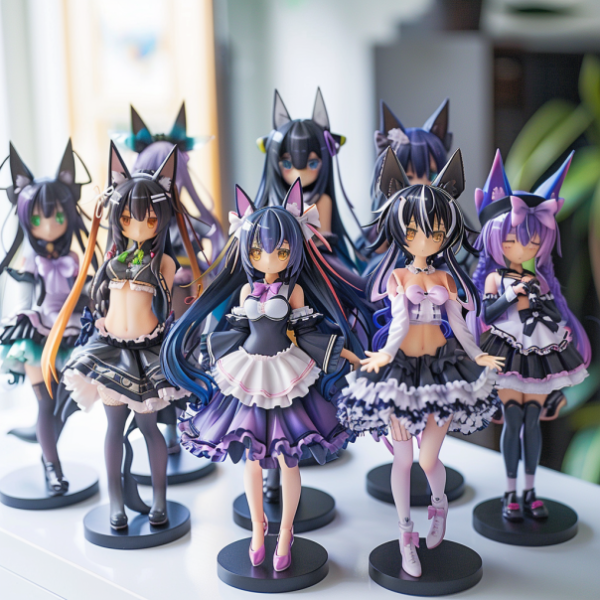 huia0520_PVCABS_plastic_Date_A_Live_figures_displayed_on_a_whit_a46d5a8a-6f1f-47cc-a182-71057a68cc5f Kaguya & Yuzuru Yamai.