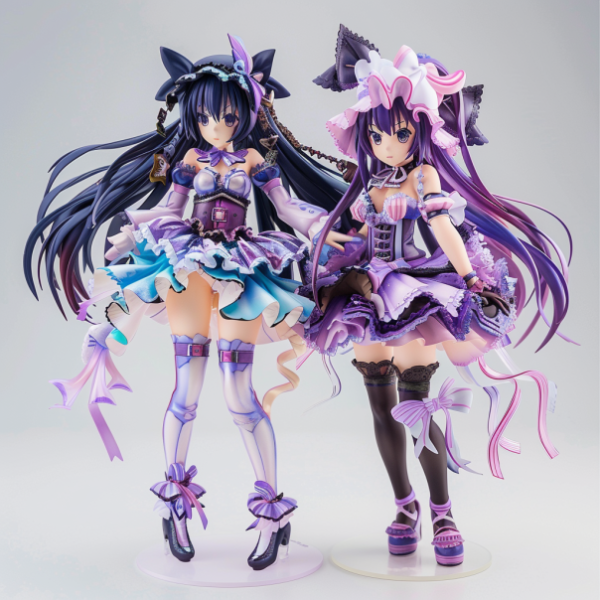 huia0520_PVCABS_plastic_Date_A_Live_figures_displayed_on_a_whit_a650bc9f-05ba-4c79-b031-6622f15a36d1 Kaguya & Yuzuru Yamai.